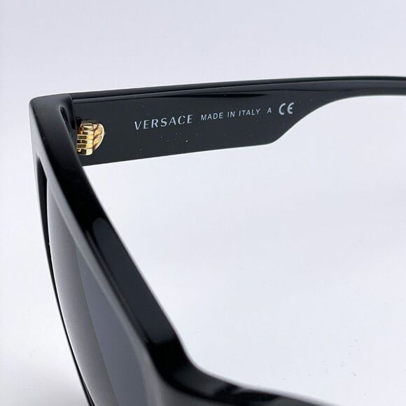 NEW Versace VE4417U GB1/87 Black Dark Gray Cat Eye Women Sunglasses - Picture 10 of 11